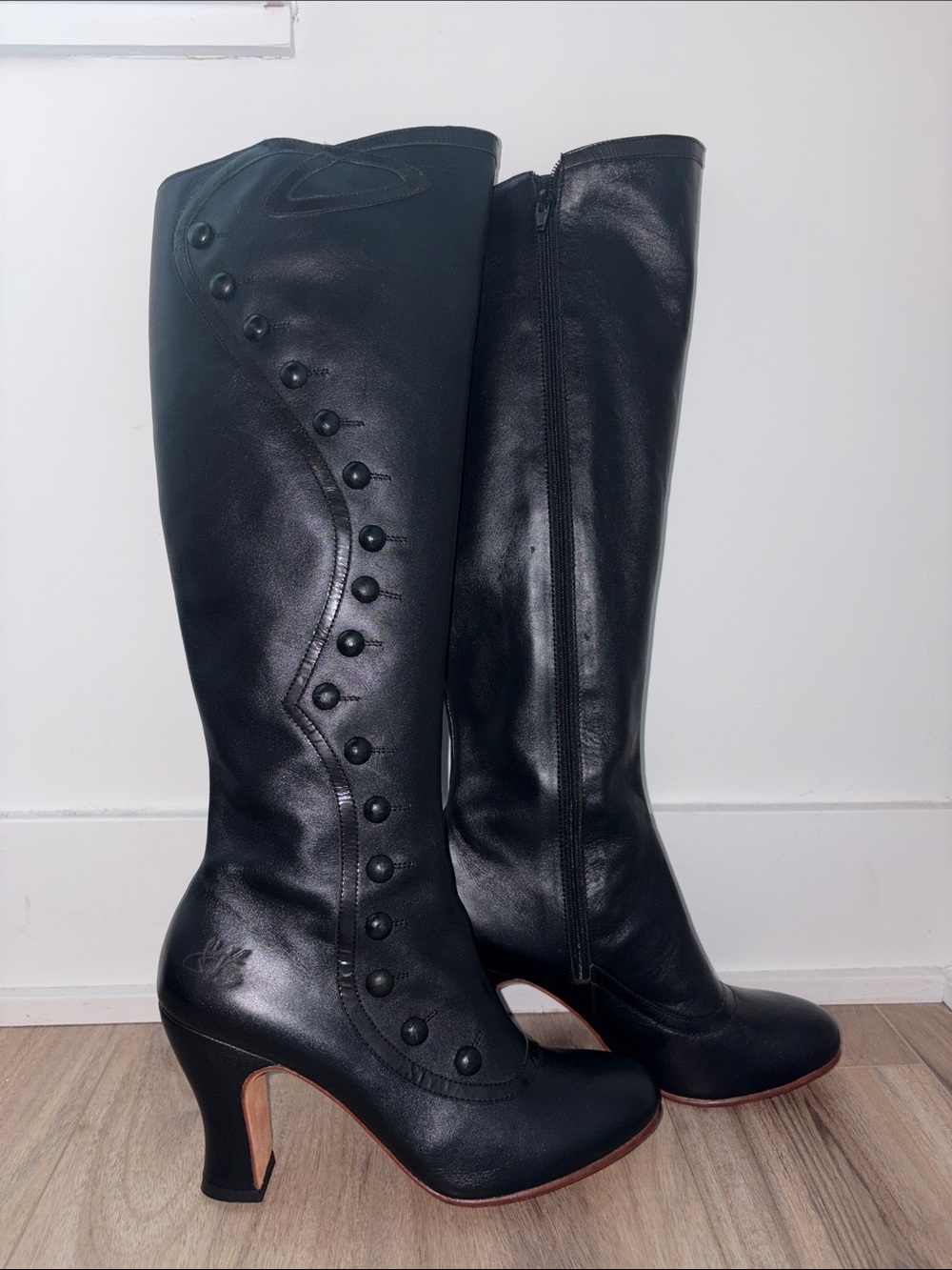 Vintage Leather Knee-High Boots